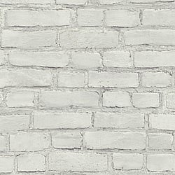 Galerie Wallcoverings Product Code: BB51101 - Bricks And More Wallpaper Collection Galerie Wallcoverings Product Code BB51101 - Bricks And More Wallpaper Collection - Grey White Colours - Coastal Brick Effect Motif Design