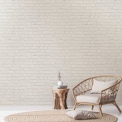 Galerie Wallcoverings Product Code: BB51101 - Bricks And More Wallpaper Collection Galerie Wallcoverings Product Code BB51101 - Bricks And More Wallpaper Collection - Grey White Colours - Coastal Brick Effect Motif Design
