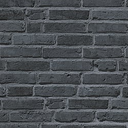 Galerie Wallcoverings Product Code: BB51103 - Bricks And More Wallpaper Collection Galerie Wallcoverings Product Code BB51103 - Bricks And More Wallpaper Collection - Grey Black Colours - Brickshire Residents Motif Design
