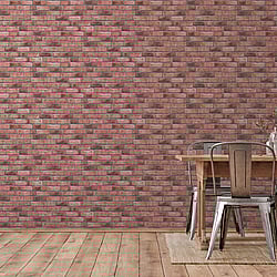 Galerie Wallcoverings Product Code: BB51108 - Bricks And More Wallpaper Collection Galerie Wallcoverings Product Code BB51108 - Bricks And More Wallpaper Collection - Brown Red Colours - Weathered Walls Motif Design