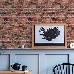 Galerie Wallcoverings Product Code: BB51115 - Bricks And More Wallpaper Collection Galerie Wallcoverings Product Code BB51115 - Bricks And More Wallpaper Collection - Brown Orange Red Colours - Brickshire Residents Motif Design