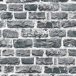 Galerie Wallcoverings Product Code: BB51123 - Bricks And More Wallpaper Collection Galerie Wallcoverings Product Code BB51123 - Bricks And More Wallpaper Collection - Grey Black Colours - Stone Symphony Motif Design