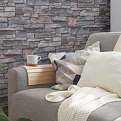 Galerie Wallcoverings Product Code: BB51132 - Bricks And More Wallpaper Collection Galerie Wallcoverings Product Code BB51132 - Bricks And More Wallpaper Collection - Beige Cream Grey Colours - Sandstone Splendour Motif Design