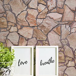 Galerie Wallcoverings Product Code: BB51136 - Bricks And More Wallpaper Collection Galerie Wallcoverings Product Code BB51136 - Bricks And More Wallpaper Collection - Beige Brown Grey Colours - Claystone Cottage Motif Design