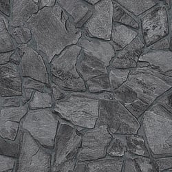 Galerie Wallcoverings Product Code: BB51141 - Bricks And More Wallpaper Collection Galerie Wallcoverings Product Code BB51141 - Bricks And More Wallpaper Collection - Grey Black Colours - Petrified Paradise Motif Design