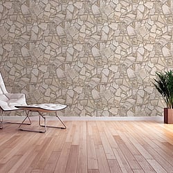 Galerie Wallcoverings Product Code: BB51143 - Bricks And More Wallpaper Collection Galerie Wallcoverings Product Code BB51143 - Bricks And More Wallpaper Collection - Beige Brown Cream Colours - Claystone Cottage Motif Design
