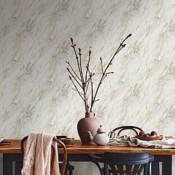 Galerie Wallcoverings Product Code: BB51160 - Bricks And More Wallpaper Collection Galerie Wallcoverings Product Code BB51160 - Bricks And More Wallpaper Collection - Grey Metallic White Colours - Luxurious Marble Motif Design