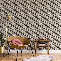 Galerie Wallcoverings Product Code: BL22731 - Botanica Wallpaper Collection Galerie Wallcoverings Product Code BL22731 - Botanica Wallpaper Collection - Bronze Grey Colours - Chain Link Design