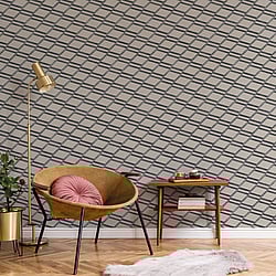 Galerie Wallcoverings Product Code: BL22733 - Botanica Wallpaper Collection Galerie Wallcoverings Product Code BL22733 - Botanica Wallpaper Collection - Taupe Colours - Chain Link Design