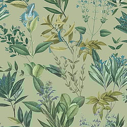 Galerie Wallcoverings Product Code: BL22741 - Botanica Wallpaper Collection Galerie Wallcoverings Product Code BL22741 - Botanica Wallpaper Collection - Green Colours - Mystic Floral Design