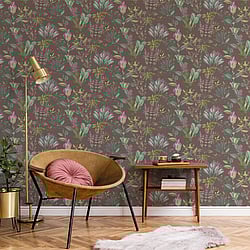 Galerie Wallcoverings Product Code: BL22742 - Botanica Wallpaper Collection Galerie Wallcoverings Product Code BL22742 - Botanica Wallpaper Collection - Purple Colours - Mystic Floral Design