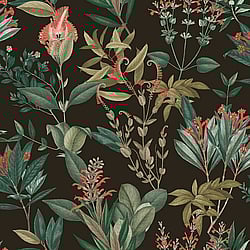 Galerie Wallcoverings Product Code: BL22745 - Botanica Wallpaper Collection Galerie Wallcoverings Product Code BL22745 - Botanica Wallpaper Collection - Black Colours - Mystic Floral Design