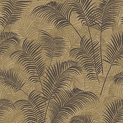 Galerie Wallcoverings Product Code: BL22761 - Botanica Wallpaper Collection Galerie Wallcoverings Product Code BL22761 - Botanica Wallpaper Collection - Yellow Gold Dark Brown Colours - Tropical Leaves Design