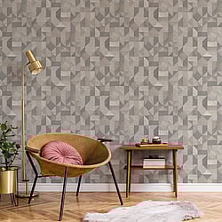 Galerie Wallcoverings Product Code: BL22772 - Botanica Wallpaper Collection Galerie Wallcoverings Product Code BL22772 - Botanica Wallpaper Collection - Taupe Colours - Cubics Design