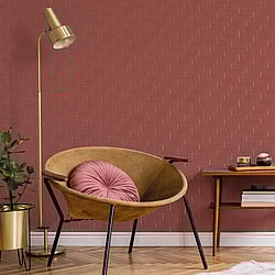 Galerie Wallcoverings Product Code: BO23061 - Luxe Wallpaper Collection Galerie Wallcoverings Product Code BO23061 - Luxe Wallpaper Collection - Red Colours - Labyrinth Design