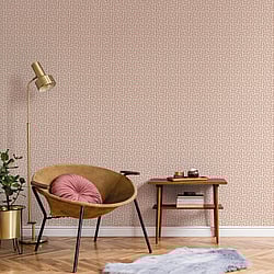 Galerie Wallcoverings Product Code: BO23081 - Luxe Wallpaper Collection Galerie Wallcoverings Product Code BO23081 - Luxe Wallpaper Collection - Blush Gold Colours - Greek Key Design