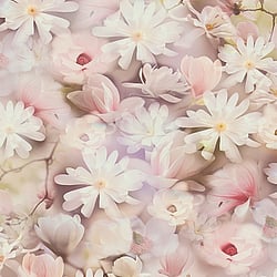 Galerie Wallcoverings Product Code: BW51029 - Blooming Wild Wallpaper Collection Galerie Wallcoverings Product Code BW51029 - Blooming Wild Wallpaper Collection - Pink Lilac White Colours - Romantic Daisy Motif Design