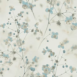 Galerie Wallcoverings Product Code: BW51038 - Blooming Wild Wallpaper Collection Galerie Wallcoverings Product Code BW51038 - Blooming Wild Wallpaper Collection - Cream Blue Grey Colours - Delicate Buttercup Motif Design