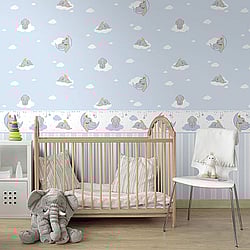 Galerie Wallcoverings Product Code: Blue-Dumbo-Them - Magical Kingdom Wallpaper Collection Galerie Wallcoverings Product Code Blue-Dumbo-Them - Magical Kingdom Wallpaper Collection -