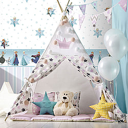 Galerie Wallcoverings Product Code: Blue-Frozen-Them - Magical Kingdom Wallpaper Collection Galerie Wallcoverings Product Code Blue-Frozen-Them - Magical Kingdom Wallpaper Collection -