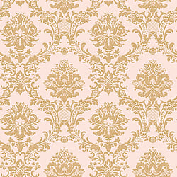 Galerie Wallcoverings Product Code: CI38216 - Classic Silks 4 Wallpaper Collection Galerie Wallcoverings Product Code CI38216 - Classic Silks 4 Wallpaper Collection - Metallic Gold Pink Colours - Classic Damask Design