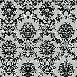 Galerie Wallcoverings Product Code: CI38219 - Classic Silks 4 Wallpaper Collection Galerie Wallcoverings Product Code CI38219 - Classic Silks 4 Wallpaper Collection - Silver, Black Colours - Classic Damask Design