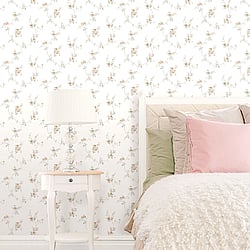 Galerie Wallcoverings Product Code: CI38224 - Classic Silks 4 Wallpaper Collection Galerie Wallcoverings Product Code CI38224 - Classic Silks 4 Wallpaper Collection - Cream, Grey Colours - White Wedding Trail Design