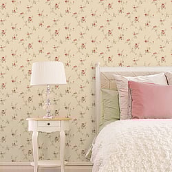 Galerie Wallcoverings Product Code: CI38228 - Classic Silks 4 Wallpaper Collection Galerie Wallcoverings Product Code CI38228 - Classic Silks 4 Wallpaper Collection - Tan Choke Red Yellow Colours - White Wedding Trail Design
