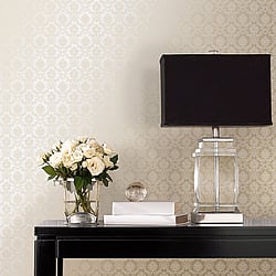 Galerie Wallcoverings Product Code: CI38249 - Classic Silks 4 Wallpaper Collection Galerie Wallcoverings Product Code CI38249 - Classic Silks 4 Wallpaper Collection - Ivory, Pearl Colours - Mini Damask Design