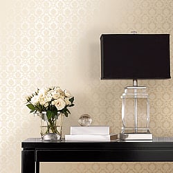 Galerie Wallcoverings Product Code: CI38250 - Classic Silks 4 Wallpaper Collection Galerie Wallcoverings Product Code CI38250 - Classic Silks 4 Wallpaper Collection - Pearl, Cream Colours - Mini Damask Design