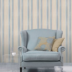 Galerie Wallcoverings Product Code: CI38251 - Classic Silks 4 Wallpaper Collection Galerie Wallcoverings Product Code CI38251 - Classic Silks 4 Wallpaper Collection - Pearl, Lt. Blue, Lt. Taupe Colours - Ombre Stripe Design