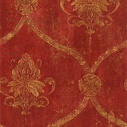 Galerie Wallcoverings Product Code: CI38254 - Classic Silks 4 Wallpaper Collection Galerie Wallcoverings Product Code CI38254 - Classic Silks 4 Wallpaper Collection - Red, Tan, Ochre, Terra Cotta Colours - Regal Damask Design