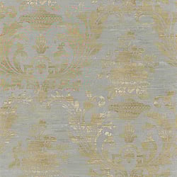 Galerie Wallcoverings Product Code: CI38260 - Classic Silks 4 Wallpaper Collection Galerie Wallcoverings Product Code CI38260 - Classic Silks 4 Wallpaper Collection - Pearl, Blue, Brown Colours - Sari Damask Design