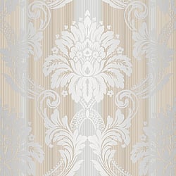 Galerie Wallcoverings Product Code: CI38263 - Classic Silks 4 Wallpaper Collection Galerie Wallcoverings Product Code CI38263 - Classic Silks 4 Wallpaper Collection - Grey, Cream, Silver Colours - String Damask Design