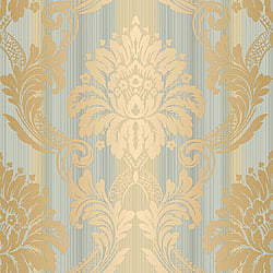 Galerie Wallcoverings Product Code: CI38264 - Classic Silks 4 Wallpaper Collection Galerie Wallcoverings Product Code CI38264 - Classic Silks 4 Wallpaper Collection - Blue, Beige Colours - String Damask Design