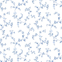 Galerie Wallcoverings Product Code: CK36603 - Kitchen Style 3 Wallpaper Collection Galerie Wallcoverings Product Code CK36603 - Kitchen Style 3 Wallpaper Collection - Blue White Colours - Dainty Floral Trail Design