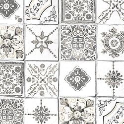 Galerie Wallcoverings Product Code: CK36620 - Kitchen Style 3 Wallpaper Collection Galerie Wallcoverings Product Code CK36620 - Kitchen Style 3 Wallpaper Collection - White Black Cream Colours - Retro Tiles Design