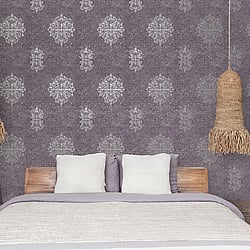 Galerie Wallcoverings Product Code: CM2481 - Lustre Wallpaper Collection Galerie Wallcoverings Product Code CM2481 - Lustre Wallpaper Collection - Purple Lilac Colours - Damask Design