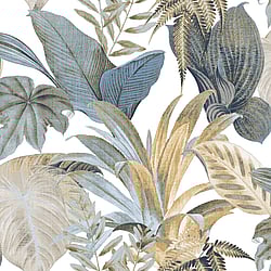 Galerie Wallcoverings Product Code: CM27016 - Botanica Wallpaper Collection Galerie Wallcoverings Product Code CM27016 - Botanica Wallpaper Collection - Blue Colours - Bali Foliage Design