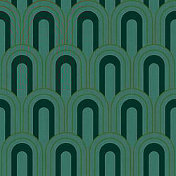 Galerie Wallcoverings Product Code: CM27033 - Botanica Wallpaper Collection Galerie Wallcoverings Product Code CM27033 - Botanica Wallpaper Collection - Green Colours - Retro Arch Design