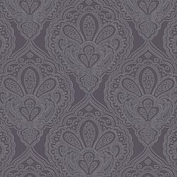 Galerie Wallcoverings Product Code: DWP0247-01 - Emporium Wallpaper Collection Galerie Wallcoverings Product Code DWP0247-01 - Emporium Wallpaper Collection - Purple Silver Colours - Mehndi Damask Design