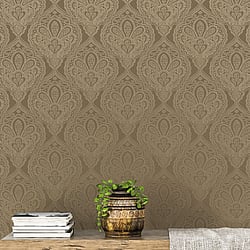 Galerie Wallcoverings Product Code: DWP0247-07 - Emporium Wallpaper Collection Galerie Wallcoverings Product Code DWP0247-07 - Emporium Wallpaper Collection - Gold Colours - Mehndi Damask Design