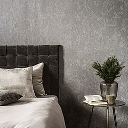 Galerie Wallcoverings Product Code: DWP0250-02 - Emporium Wallpaper Collection Galerie Wallcoverings Product Code DWP0250-02 - Emporium Wallpaper Collection - Grey Colours - Acanthus trail Design