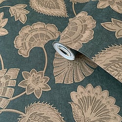Galerie Wallcoverings Product Code: DWP0351-05 - Elegance Wallpaper Collection Galerie Wallcoverings Product Code DWP0351-05 - Elegance Wallpaper Collection - Flower Fan Design