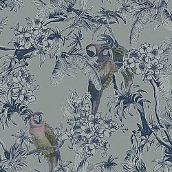 Galerie Wallcoverings Product Code: ED13086 - Ted Baker Eden Wallpaper Collection Galerie Wallcoverings Product Code ED13086 - Ted Baker Eden Wallpaper Collection - Blue Yellow Pink Colours - Macaw Design