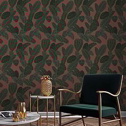 Galerie Wallcoverings Product Code: ED13125 - Ted Baker Eden Wallpaper Collection Galerie Wallcoverings Product Code ED13125 - Ted Baker Eden Wallpaper Collection - Red Green Colours - Piner Design