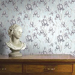 Galerie Wallcoverings Product Code: EL21023 - Elisir Wallpaper Collection Galerie Wallcoverings Product Code EL21023 - Elisir Wallpaper Collection - Blue Lilac White Colours - Iris Whisper Design