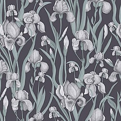 Galerie Wallcoverings Product Code: EL21025 - Elisir Wallpaper Collection Galerie Wallcoverings Product Code EL21025 - Elisir Wallpaper Collection - Blue Lilac Green Colours - Iris Whisper Design