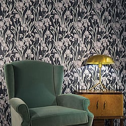 Galerie Wallcoverings Product Code: EL21025 - Elisir Wallpaper Collection Galerie Wallcoverings Product Code EL21025 - Elisir Wallpaper Collection - Blue Lilac Green Colours - Iris Whisper Design