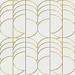 Galerie Wallcoverings Product Code: EL21053 - Elisir Wallpaper Collection Galerie Wallcoverings Product Code EL21053 - Elisir Wallpaper Collection - White Gold Colours - Deco Retro Design
